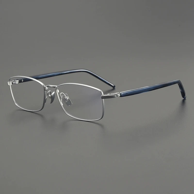 Gatenac Unisex Full Rim Big Square Titanium Eyeglasses Gxyj2648