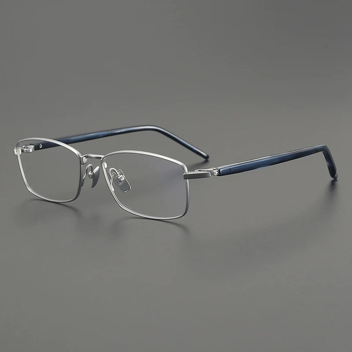 Gatenac Unisex Full Rim Big Square Titanium Eyeglasses Gxyj2648