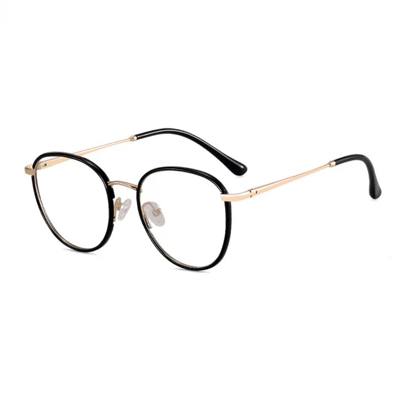 Ralferty Women's Full Rim Oval Tr 90 Acetate Eyeglasses R83607 Full Rim Ralferty C1 Black CHINA 