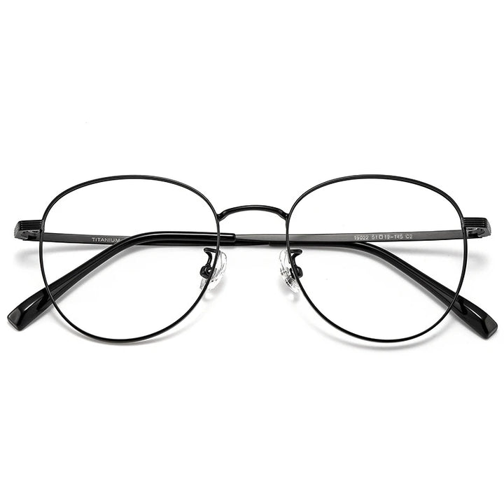 Yimaruili Unisex Full Rim Oval Square Titanium Eyeglasses Y8901 Full Rim Yimaruili Eyeglasses   