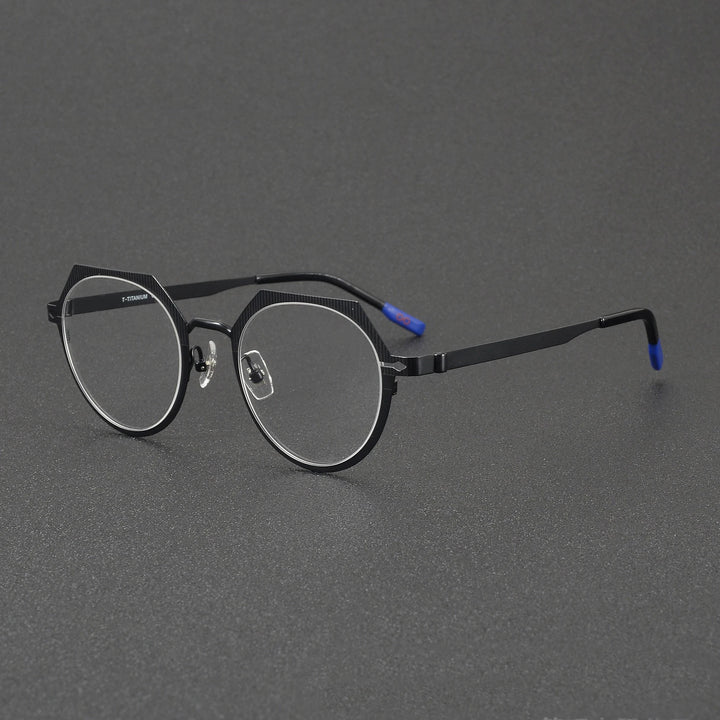 Muzz 81102 unisex screwless IP titanium prescription eyeglasses — view 4