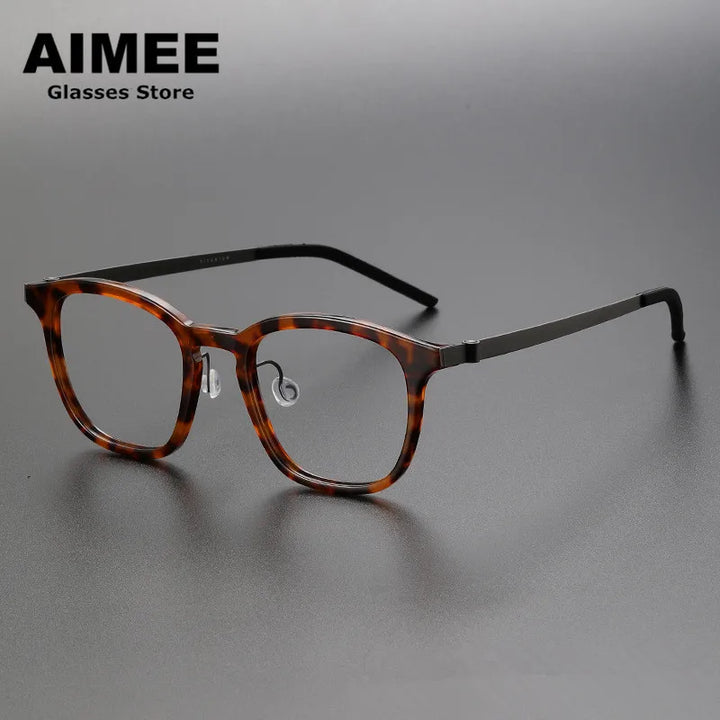 Aimee Unisex Full Rim Square Acetate Eyeglasses 1047 — view 4 | Aimee at FuzWeb