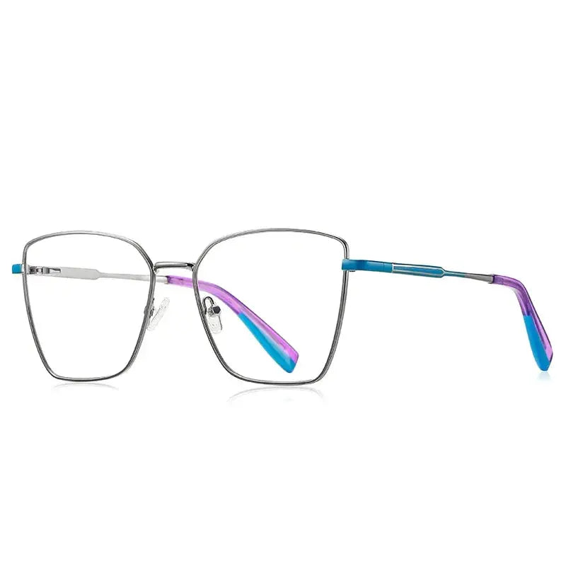 Vicky Women's Full Rim Square Alloy Reading Glasses PFD3051 — view 2 | Vicky at FuzWeb