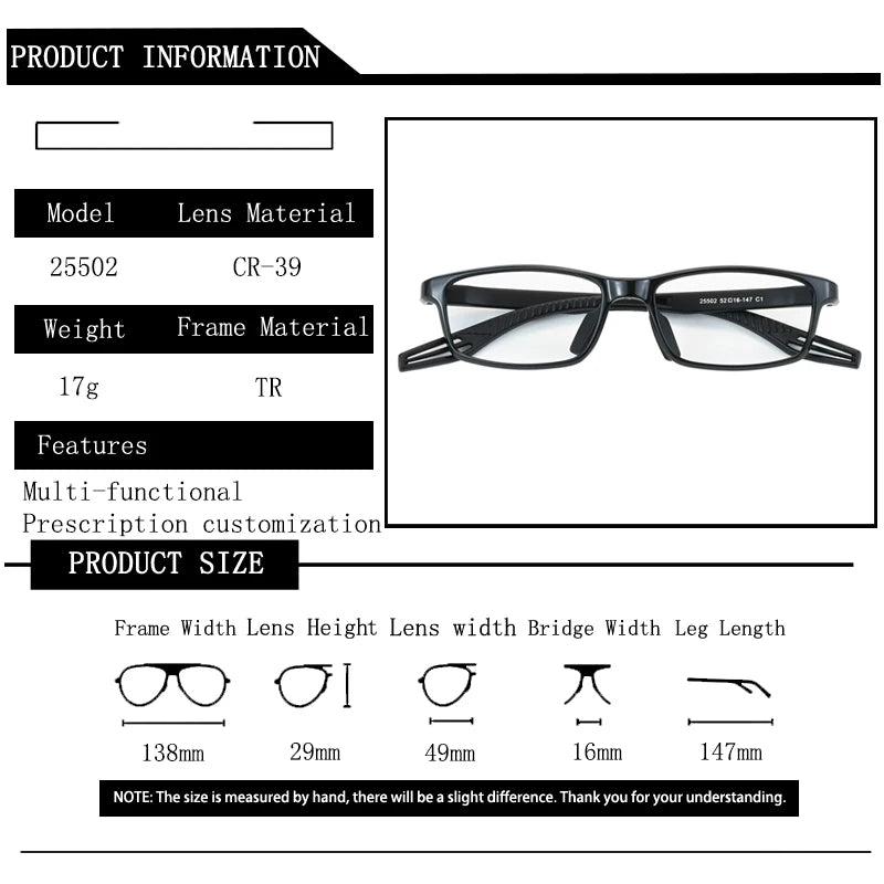 Kocolior Women's Full Rim Square Tr 90 Alloy Photochromic Reading Glasses 725502