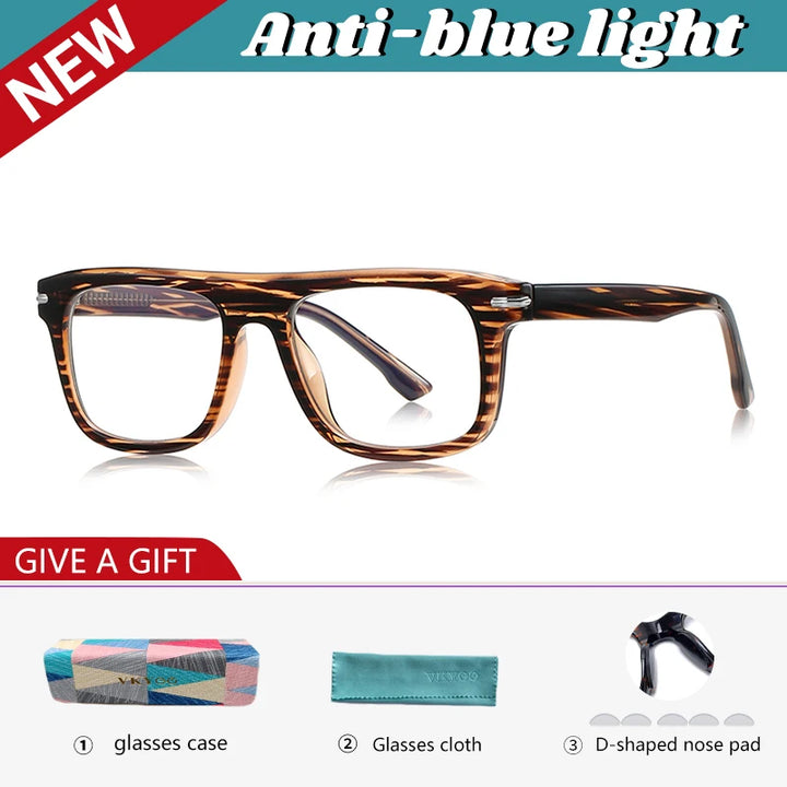 Vicky Unisex Full Rim Square Tr 90 Alloy Reading Glasses 72199