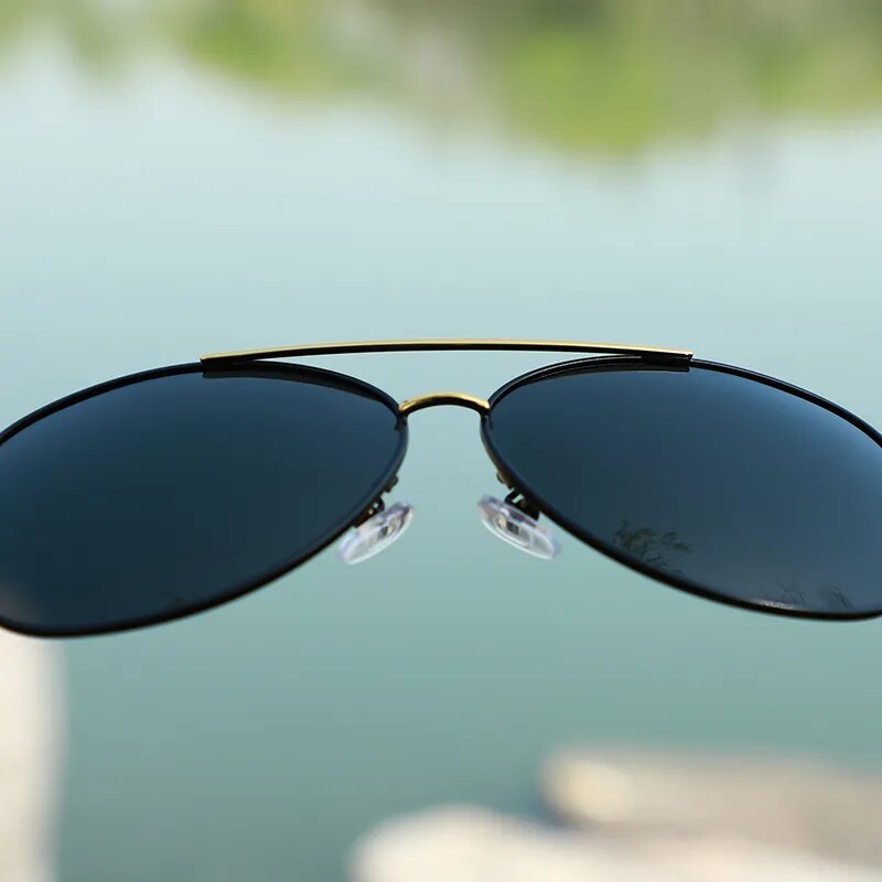 Oley Women's Full Rim Oval Double Bridge Alloy Polarized Sunglasses Y7005 Sunglasses Oley   