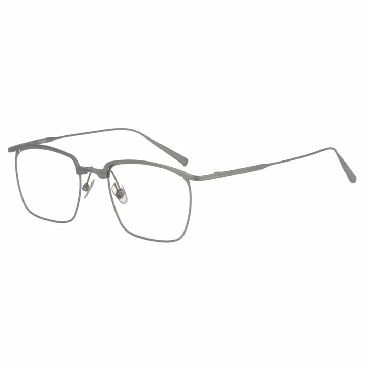 Aimee Unisex Full Rim Square Titanium Acetate Eyeglasses 15185 Full Rim Aimee Gun-Grey  