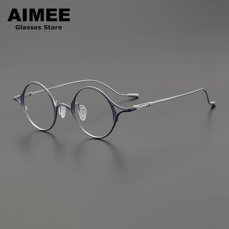 Aimee Unisex Full Rim Round Oval Titanium Eyeglasses 2353 Full Rim Aimee   