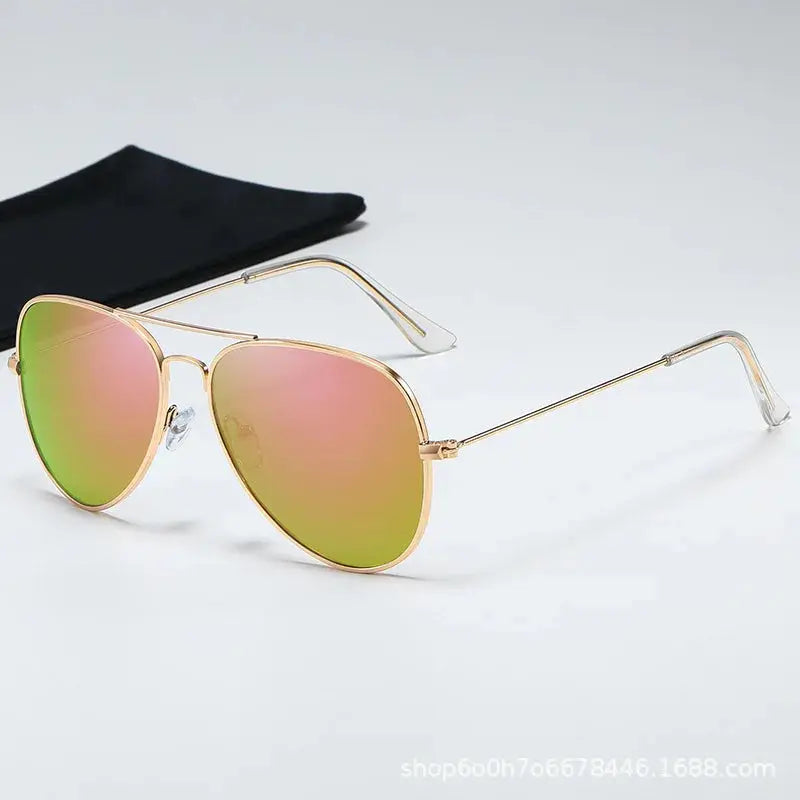 Hdcrafter Unisex Full Rim Double Bridge Oval Sunglasses 302500 HdCrafter Sunglasses