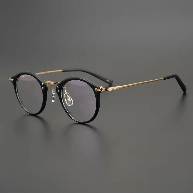 Bobbie 800500 Full Rim Men’s Polygon Acetate Titanium Frames FuzWeb