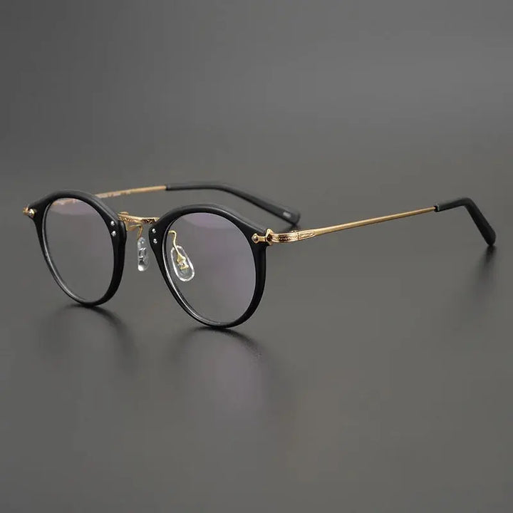 Bobbie 800500 Full Rim Men’s Polygon Acetate Titanium Frames FuzWeb