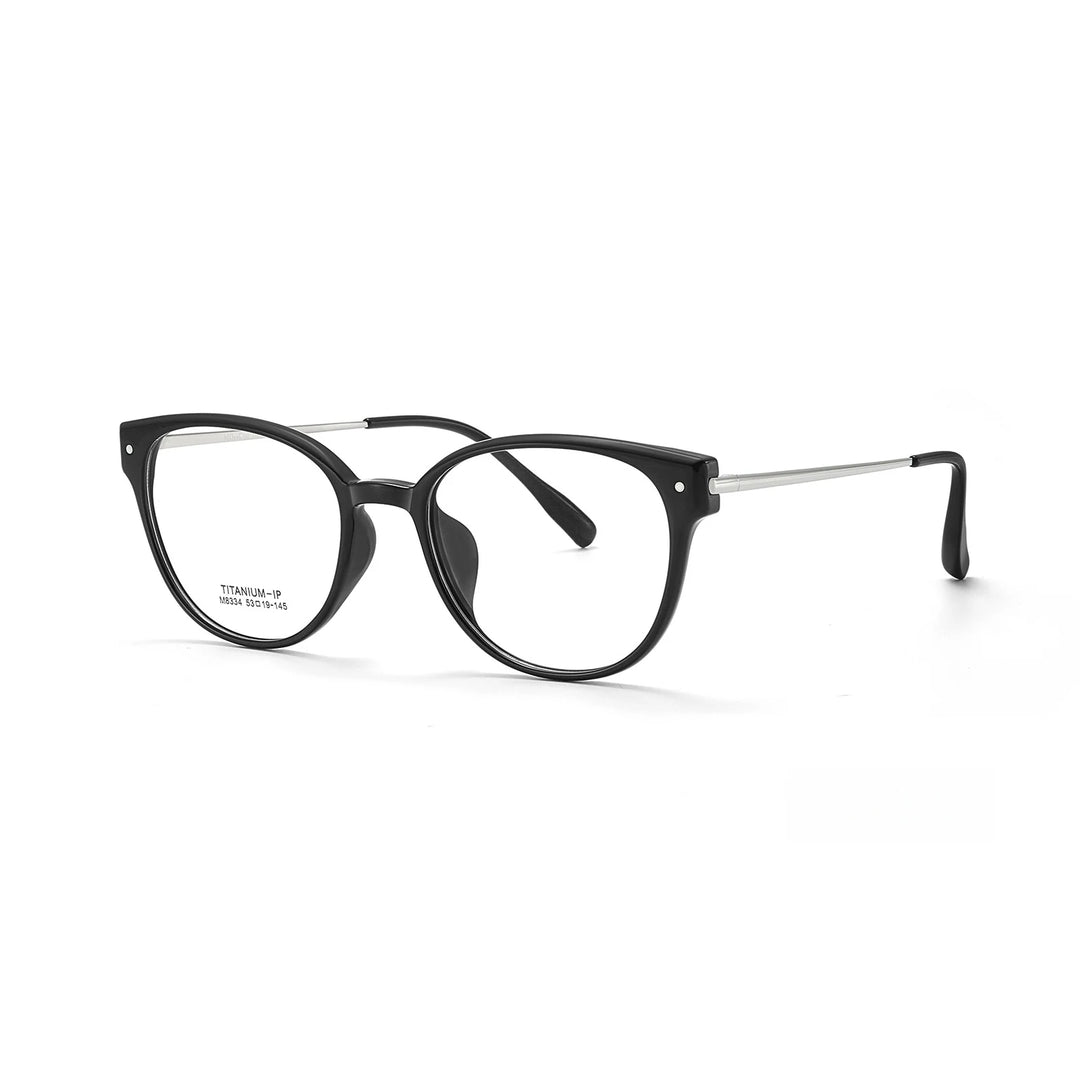 Yimaruili Unisex Full Rim Cat-Eye TR-90 Titanium Eyeglasses M8334 — view 3 | Yimaruili at FuzWeb