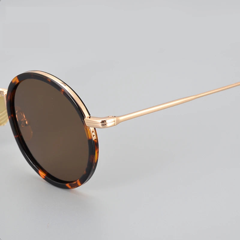 Black Mask Men's Full Rim Alloy Round Polarized Sunglasses X906 Full Rim Black Mask   