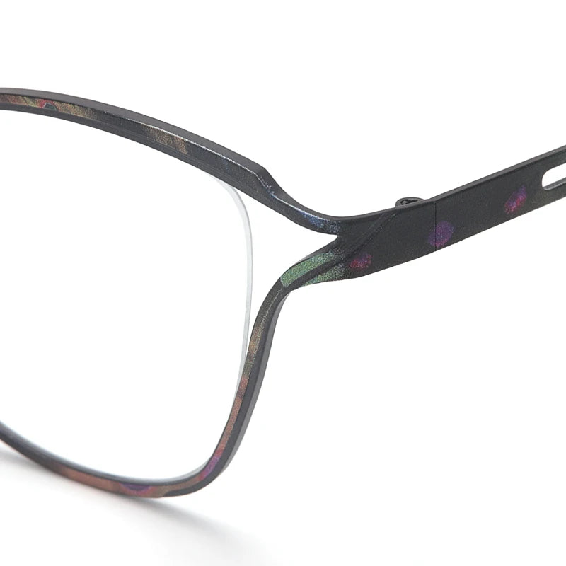 Muzz 859222 women's cat eye IP titanium prescription eyeglasses — view 9