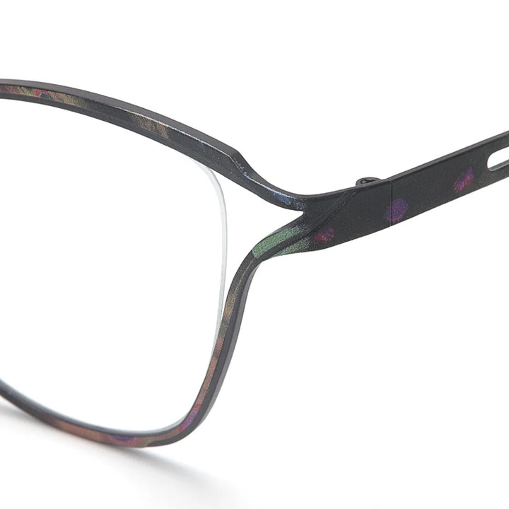 Muzz 859222 women's cat eye IP titanium prescription eyeglasses — view 9