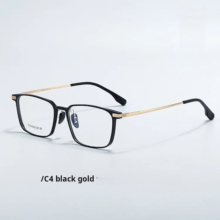 Momoja Unisex Full Rim Square Titanium Eyeglasses 720265
