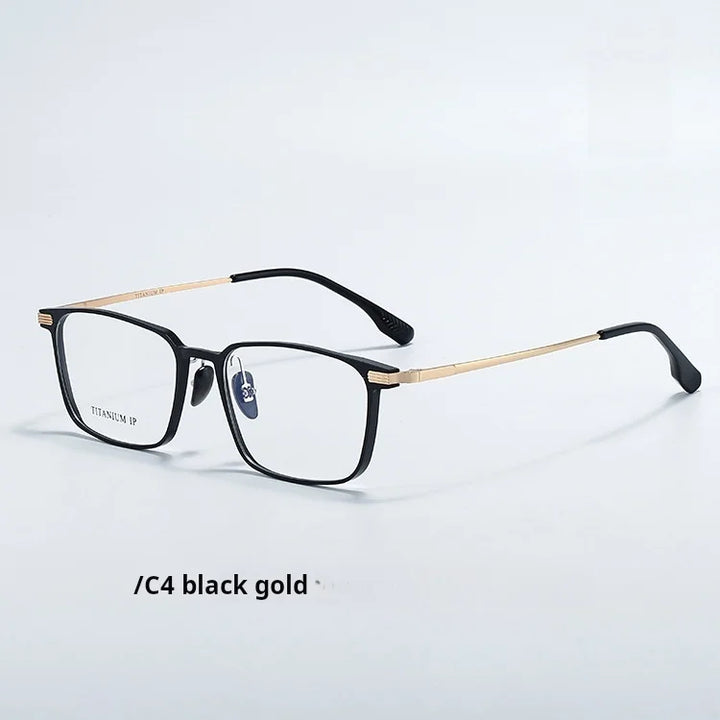 Momoja Unisex Full Rim Square Titanium Eyeglasses 720265