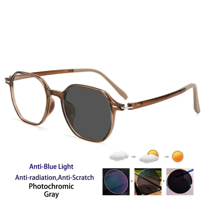 Kocolior Unisex Full Rim Polygon Tr 90 Frames 256856 FuzWeb