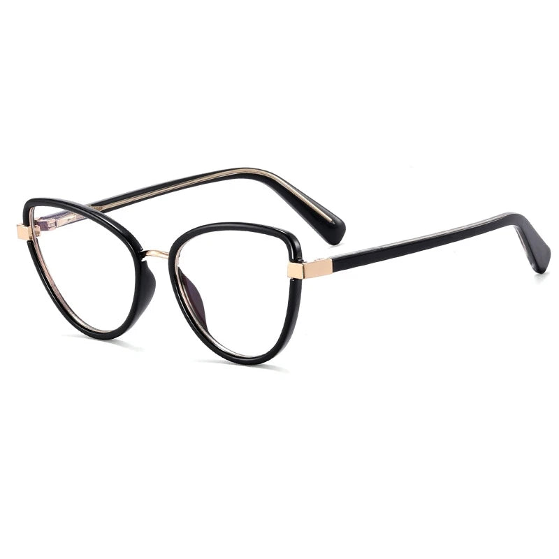 Yimaruili Women's Full Rim Cat Eye Tr 90 Alloy Eyeglasses 397740