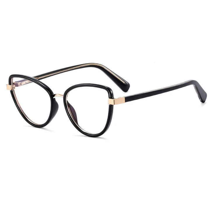 Yimaruili Women's Full Rim Cat Eye Tr 90 Alloy Eyeglasses 397740