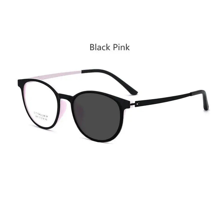 Handoer 230911 Unisex Full Rim Round Tr 90 Titanium Frames — view 8 | Handoer at FuzWeb