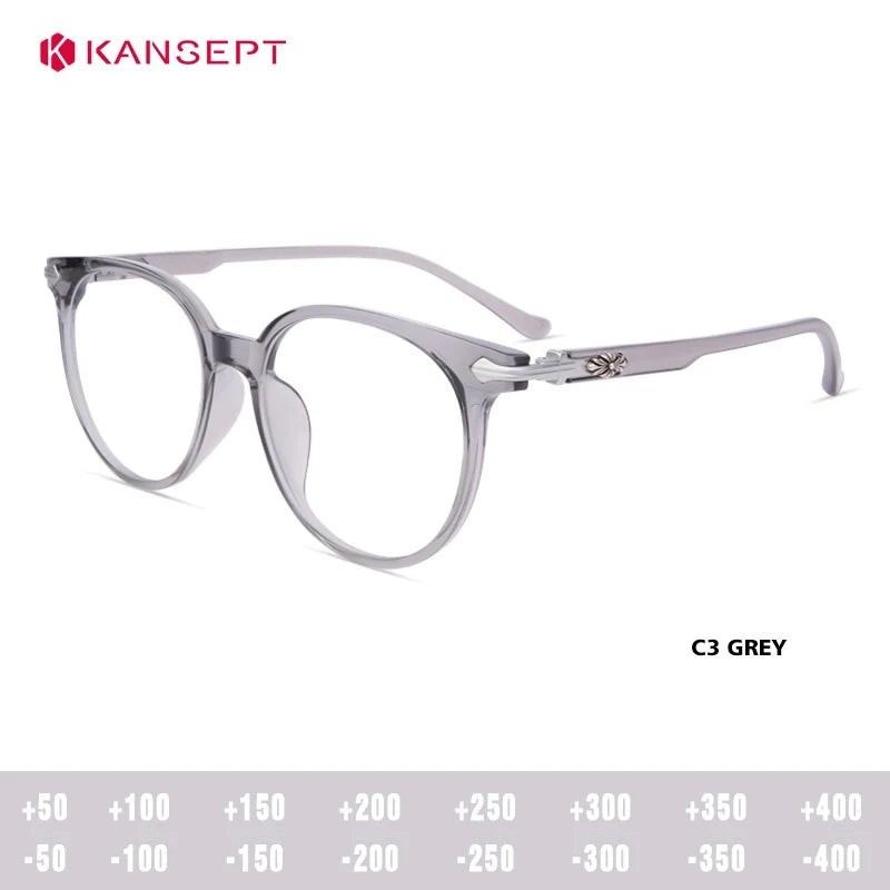 Kansept Women's Full Rim Oval Square Tr 90 Alloy Reading Glasses 586091