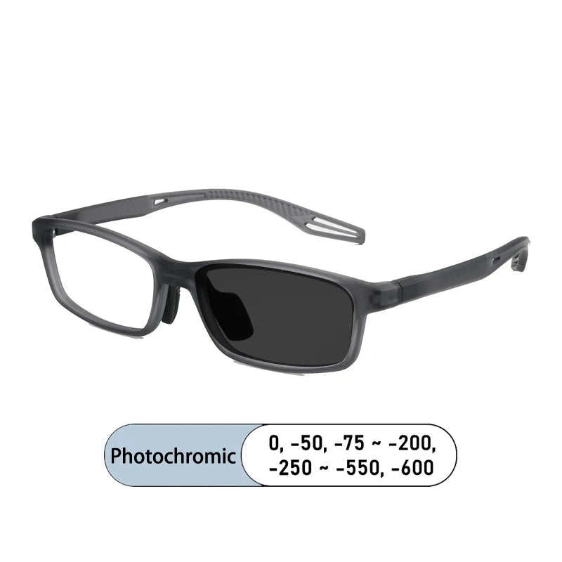 Kocolior Women's Full Rim Square Tr 90 Alloy Photochromic Reading Glasses 725502