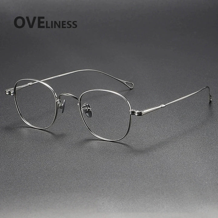 Oveliness Women's Full Rim Oval Square Titanium Eyeglasses 65807