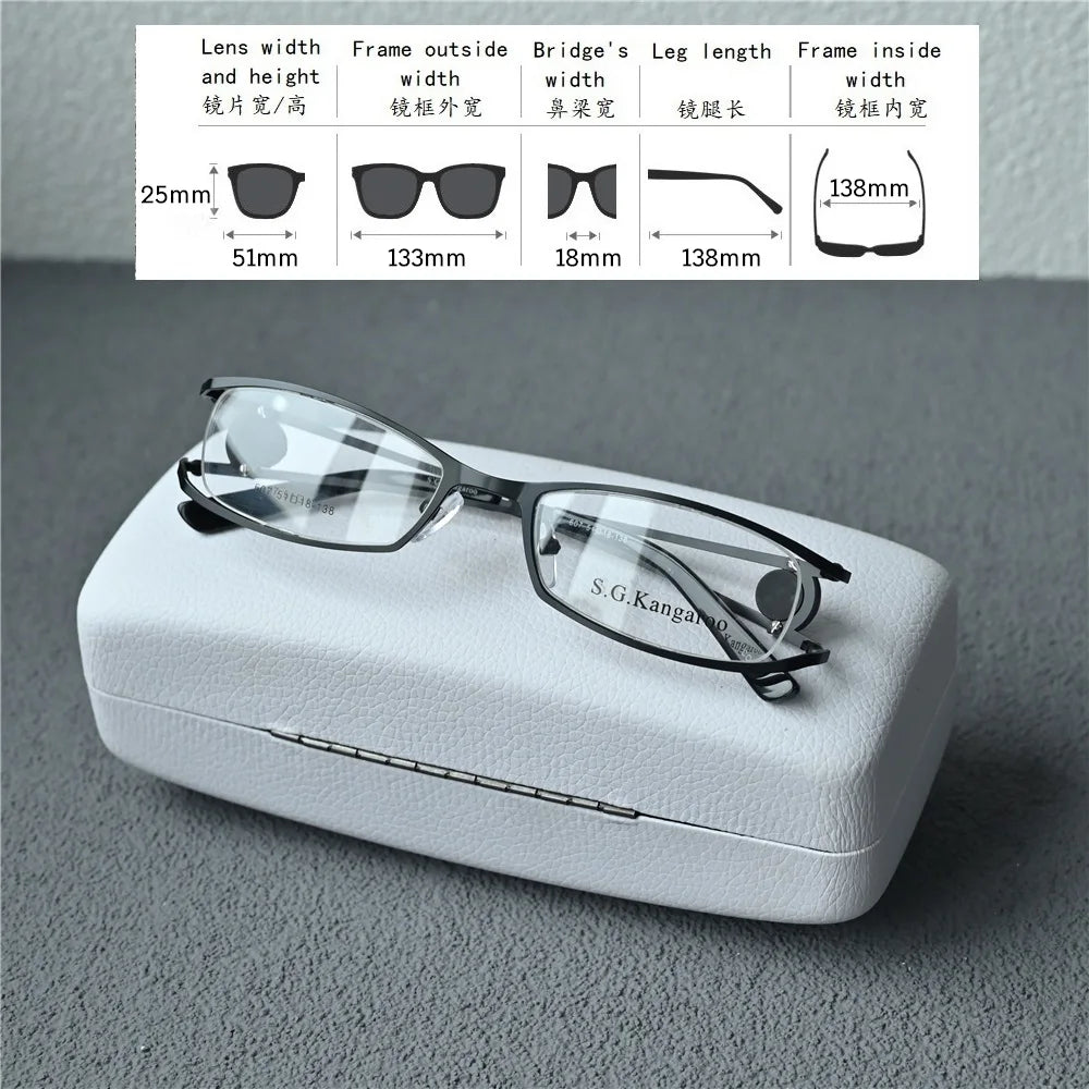 Cubojue Unisex Semi Rim Oval Rectangle Alloy Reading Glasses C607 Reading Glasses Cubojue   