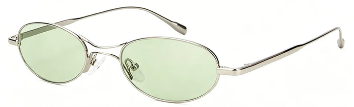 Esnbie Unisex Full Rim Oval Alloy Sunglasses 25S-M183SUN-1