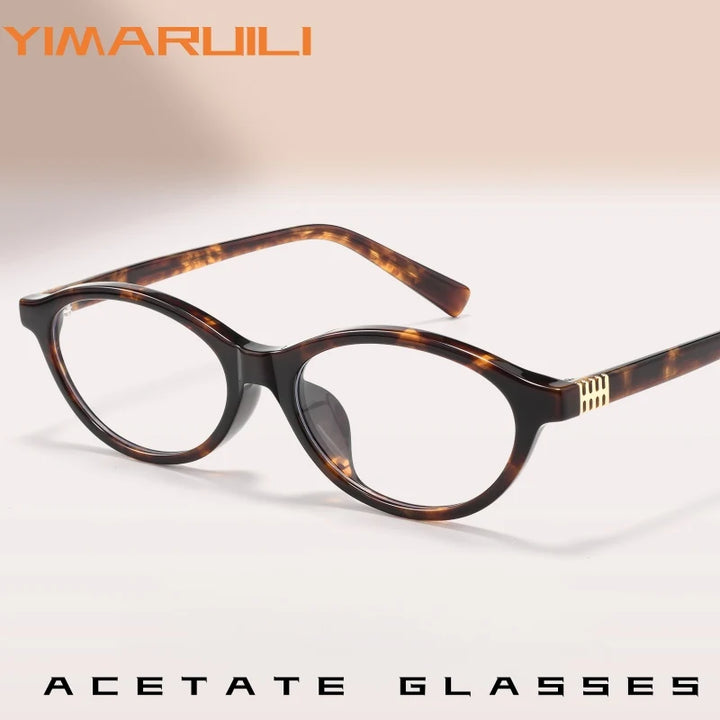 Yimaruili Unisex Full Rim Cat-Eye Acetate Eyeglasses 92280BD — view 1 | Yimaruili at FuzWeb
