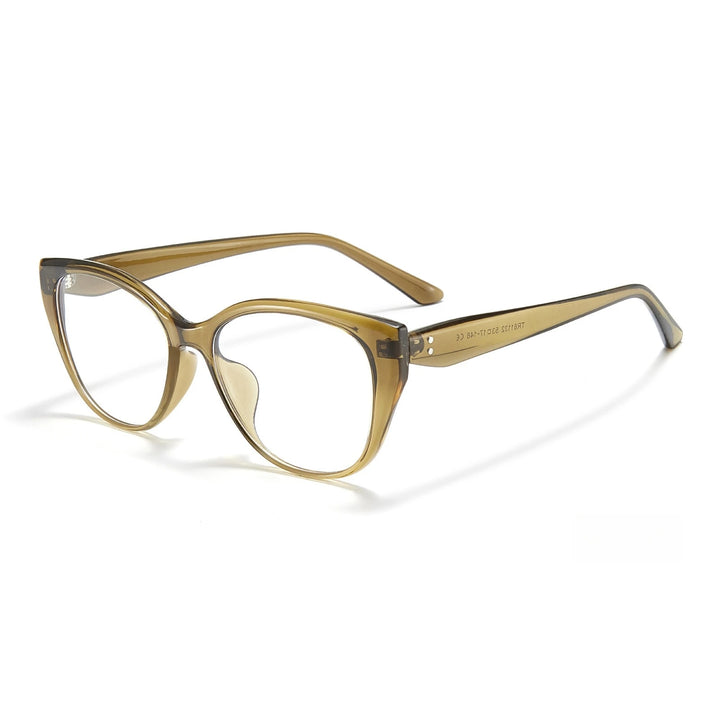 Yimaruili Women's Full Rim Cat Eye Tr 90 Titanium Eyeglasses 81132
