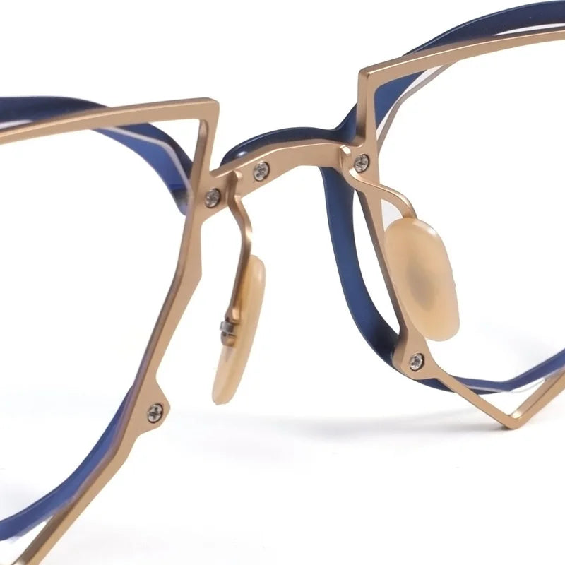 Muzz 0045-2 unisex oval IP titanium prescription eyeglasses — view 8