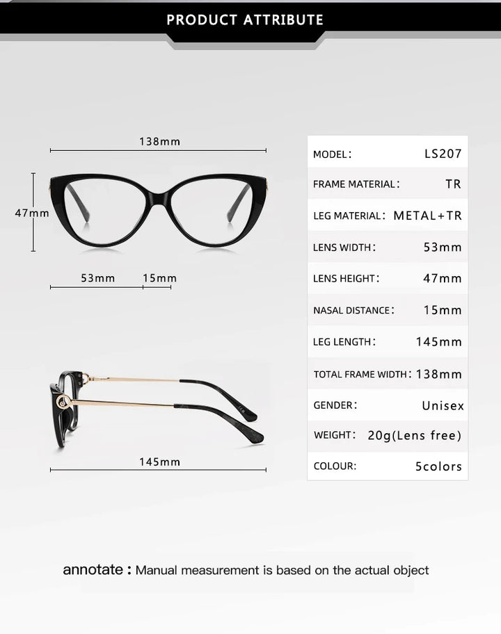 Vicky Women's Full Rim Cat Eye Tr 90 Titanium Reading Glasses 97207