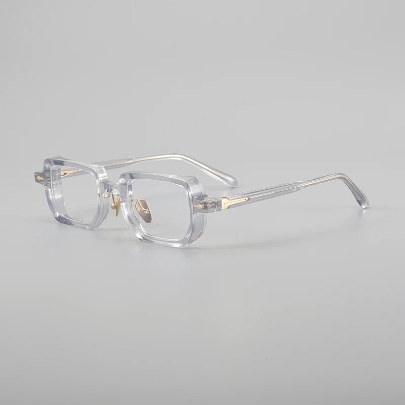 Aror Men's Full Rim Square Brow Line Thick Acetate Eyeglasses 396159