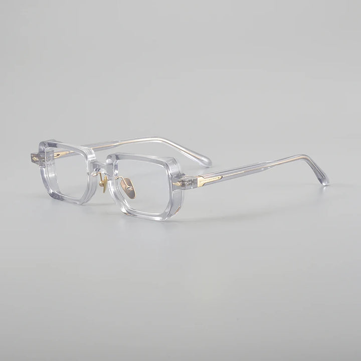 Aror Men's Full Rim Square Brow Line Thick Acetate Eyeglasses 396159