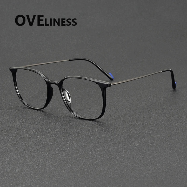 Oveliness Women's Full Rim Square Tr 90 Titanium Eyeglasses 922345