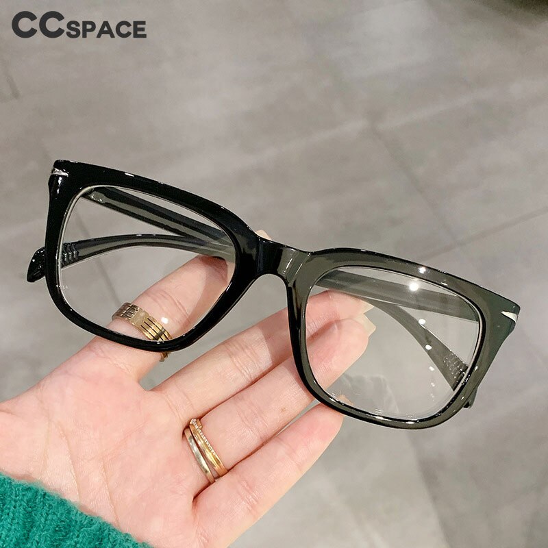 CCSpace Women's Full Rim Square PC Plastic Eyeglasses 56502 Full Rim CCspace   