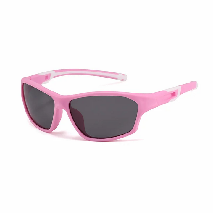 Ralferty Unisex Youth's Full Rim Rectangle Acetate Polarized Sunglasses R704 Sunglasses Ralferty C3 Pink White CHINA As picture