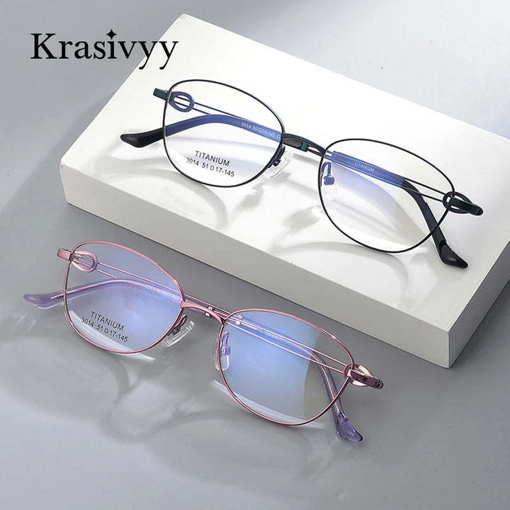 Krasivyy Women's Full Rim Oval Round Square Eyeglasses 443014 Full Rim Krasivyy   