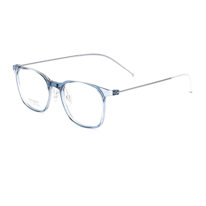 Hotony Women's Full Rim Square Tr 90 Alloy Eyeglasses 5826 Full Rim Hotony blue  