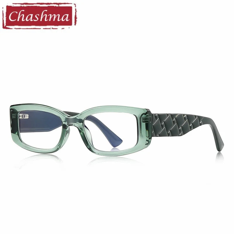 Chashma Ochki Women's Full Rim Square Oval Tr 90 Alloy Eyeglasses 882256