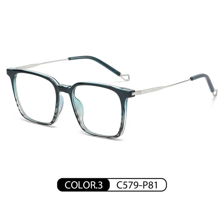 Hotochki Unisex Full Rim Square Tr 90 Alloy Eyeglasses Full Rim Hotochki C3