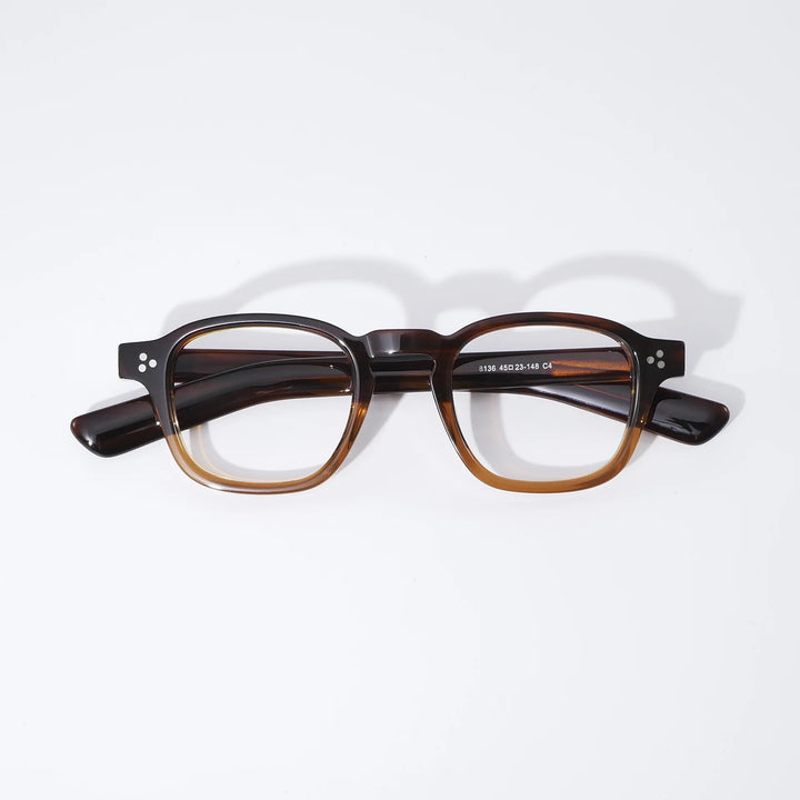 Black Mask Women's Full Rim Square Acetate Eyeglasses 638012