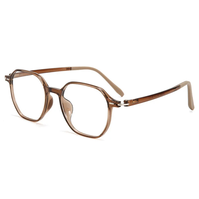 Kocolior Women's Full Rim Polygon Square Tr 90 Eyeglasses 56856