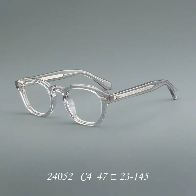 Momoja Unisex Full Rim Oval Square Acetate Eyeglasses 24052