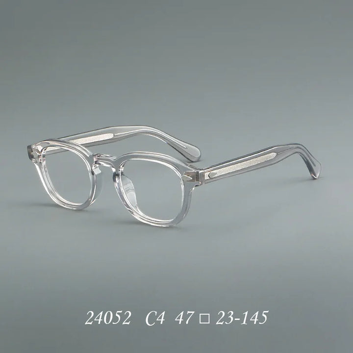 Momoja Unisex Full Rim Oval Square Acetate Eyeglasses 24052