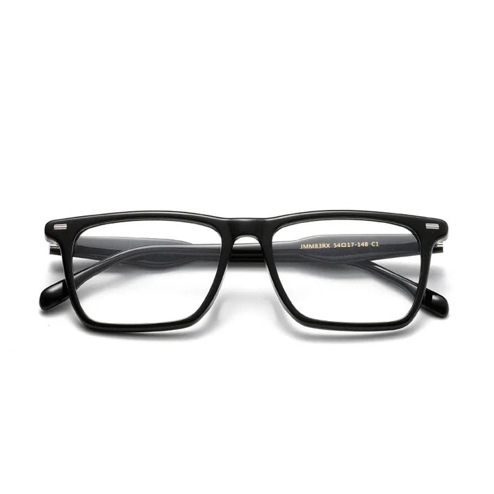 Aror Unisex Full Rim Square Brow Line Acetate Eyeglasses 94831