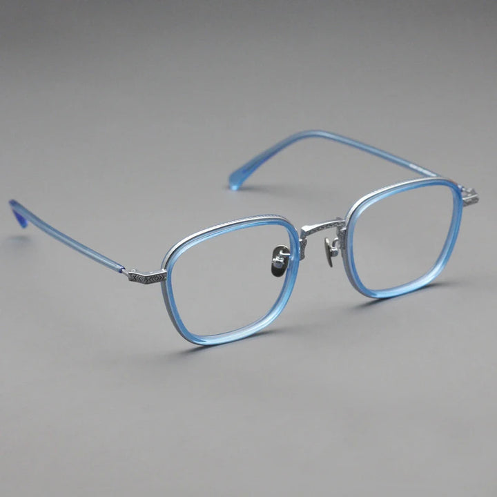 Blackmask Unisex Full Rim Square Titanium Eyeglasses BM-N043