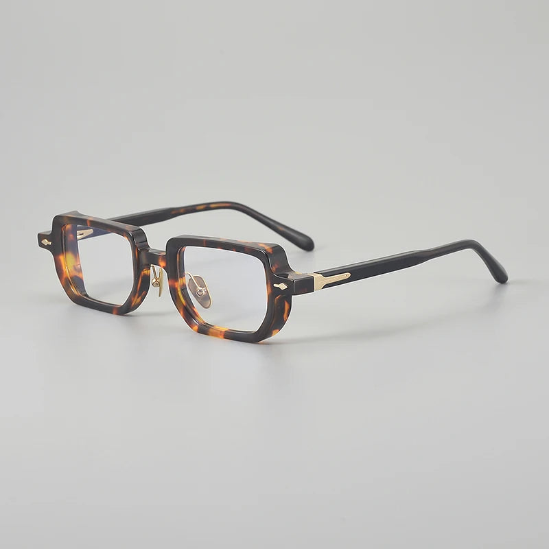 Muzz Men's Full Rim Square Brow Line Acetate Eyeglasses 921259